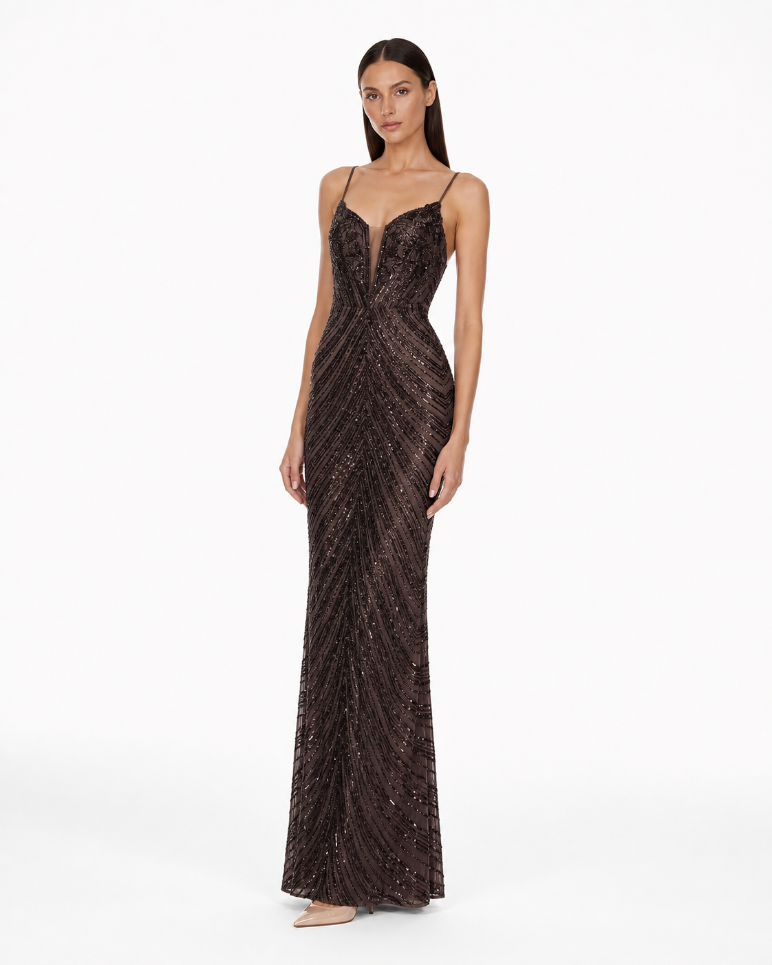 Peille Sequin Gown