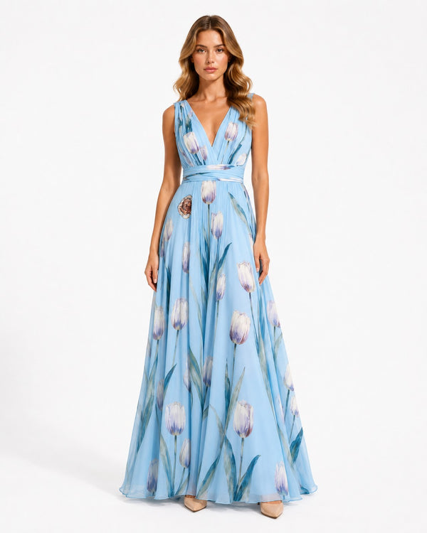 Hyères Tulip Gown on model