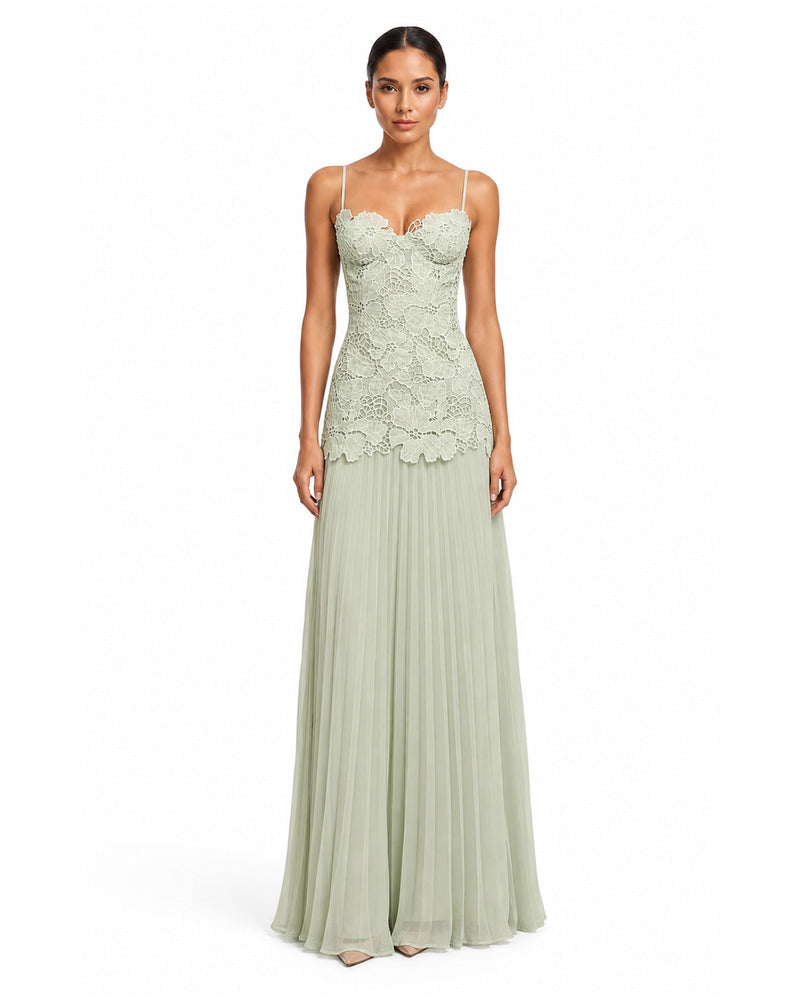 Aubagne Lace Gown on model