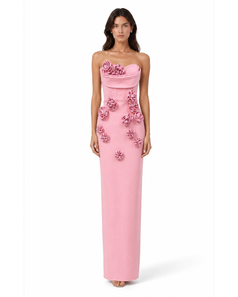 Molinard Rosette Gown on model