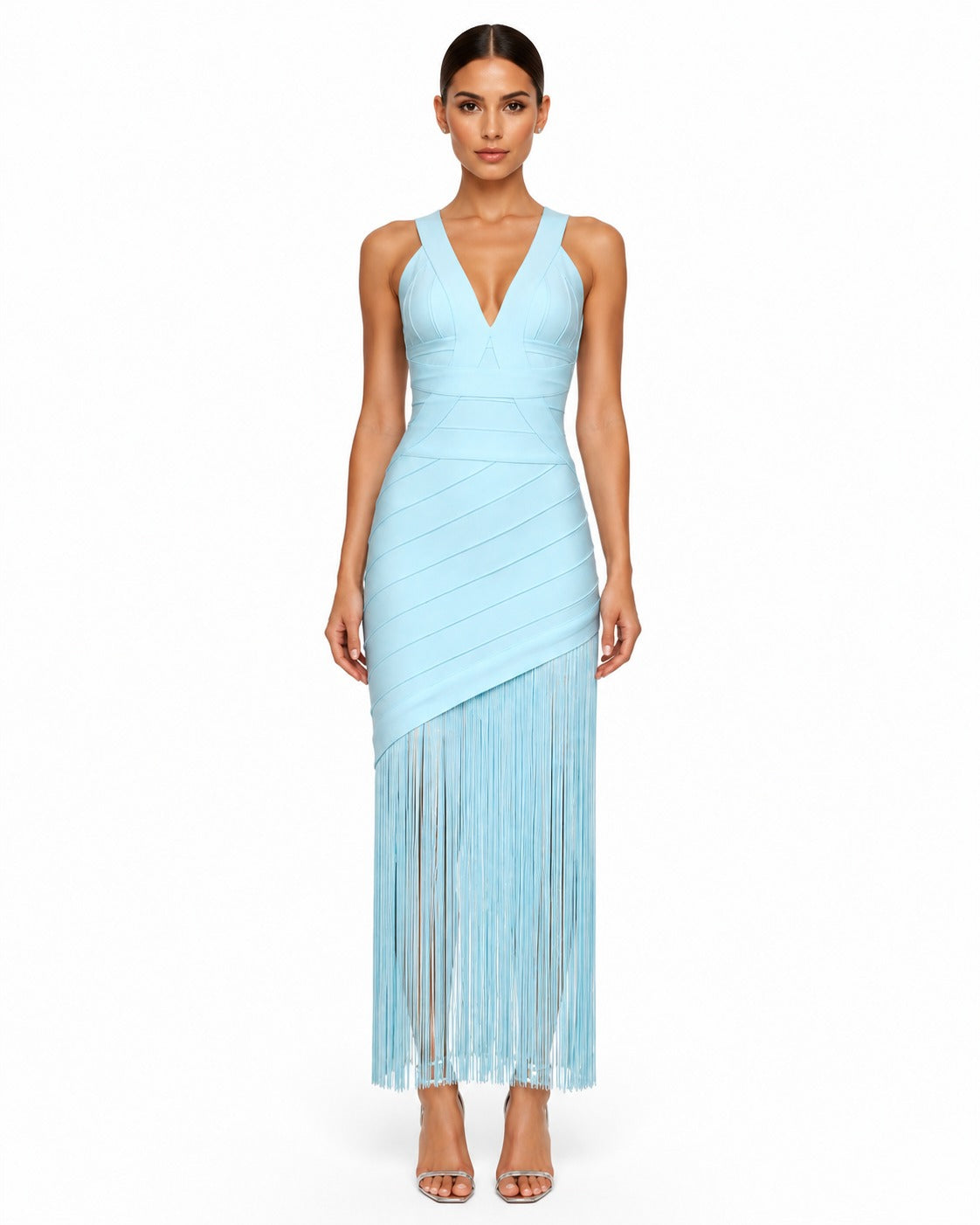 Lavandou Fringe Gown