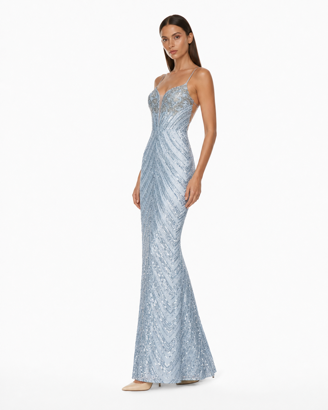 Sainte-Agnès Sequin Gown