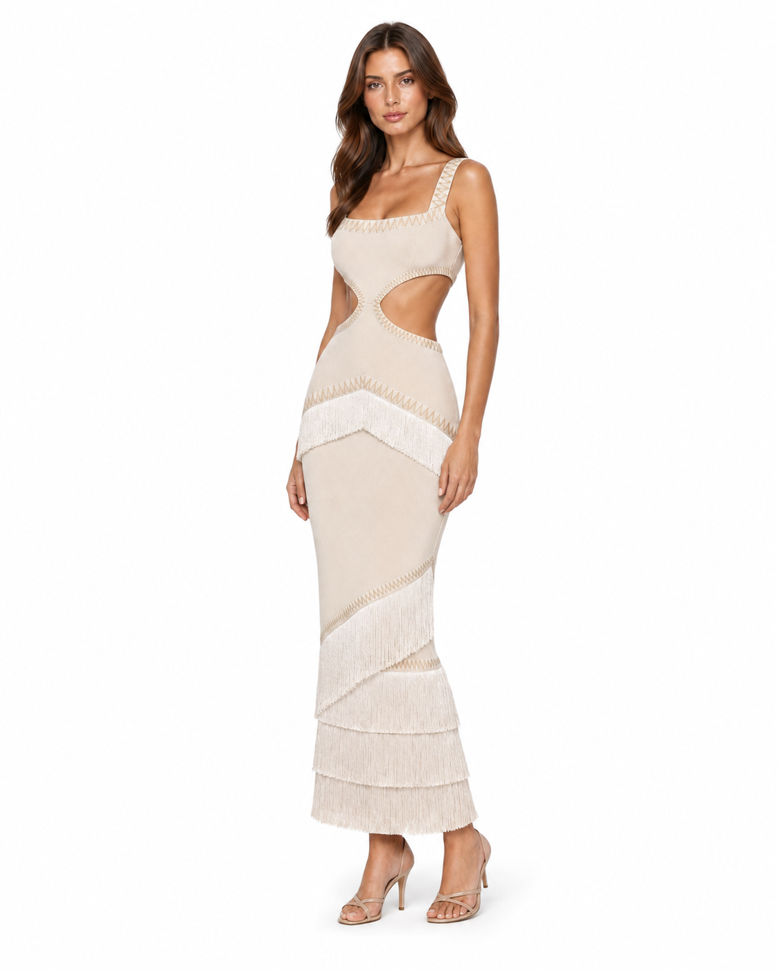 Collobrières Fringe Gown