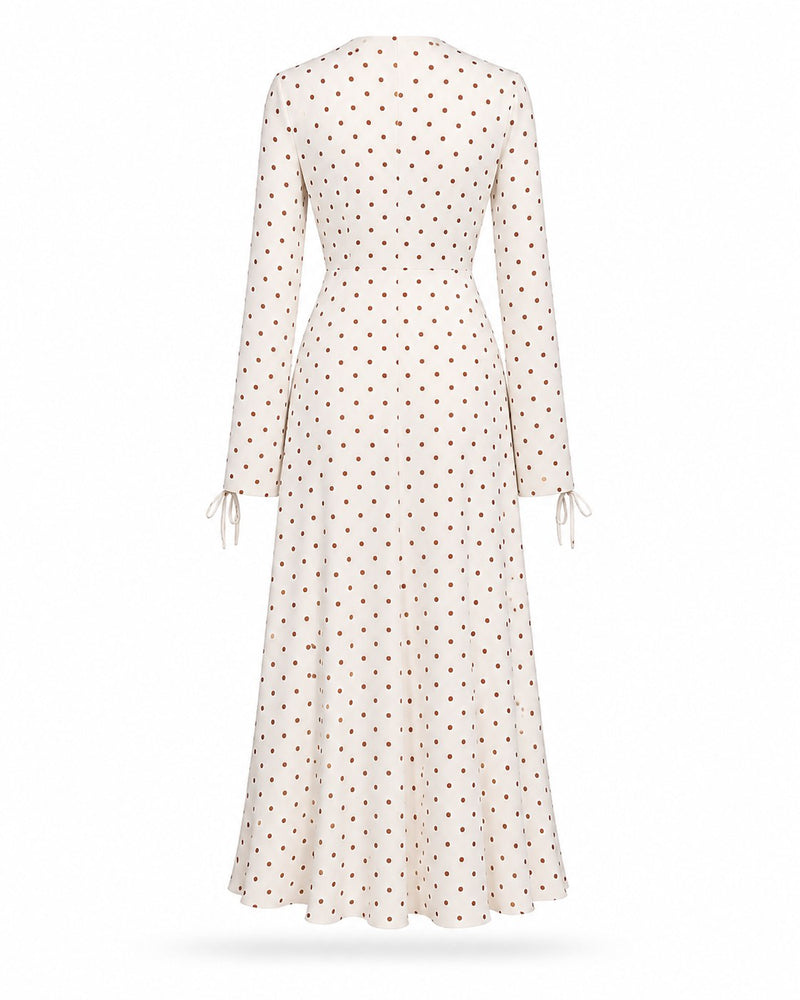 Pardigon Swiss-Dot Midi Dress on model