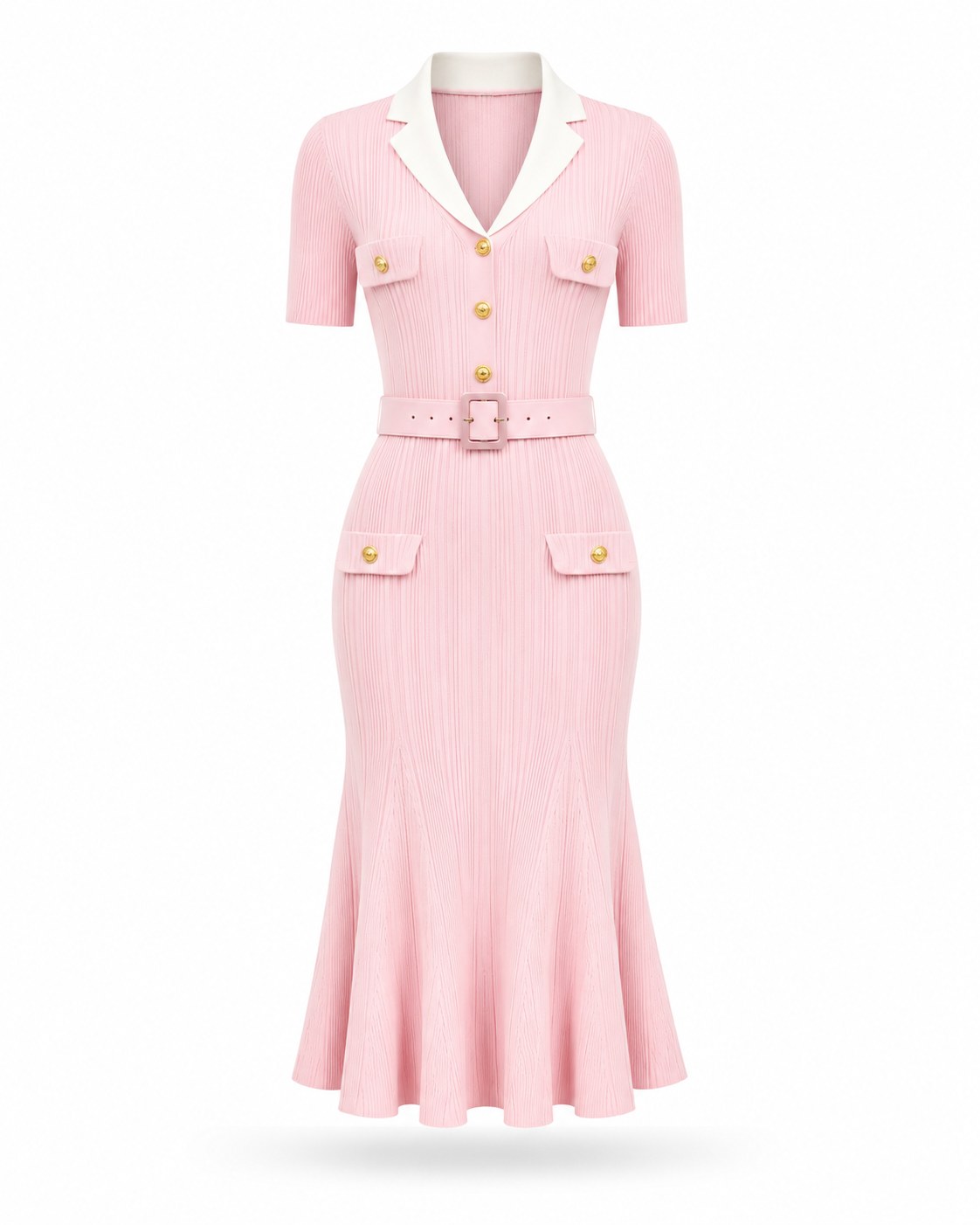 Léoube Strick-Midikleid