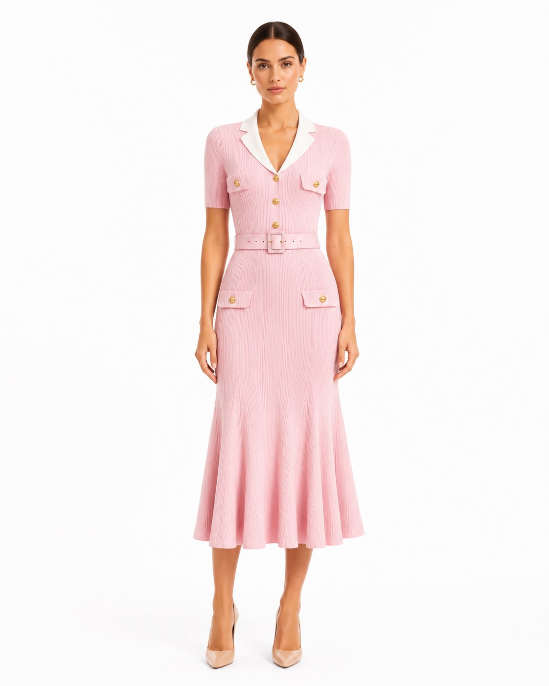 Léoube Strick-Midikleid