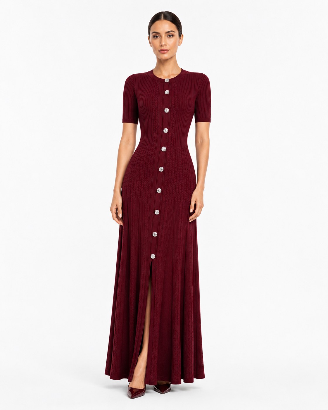 Argentière Strick-Maxikleid
