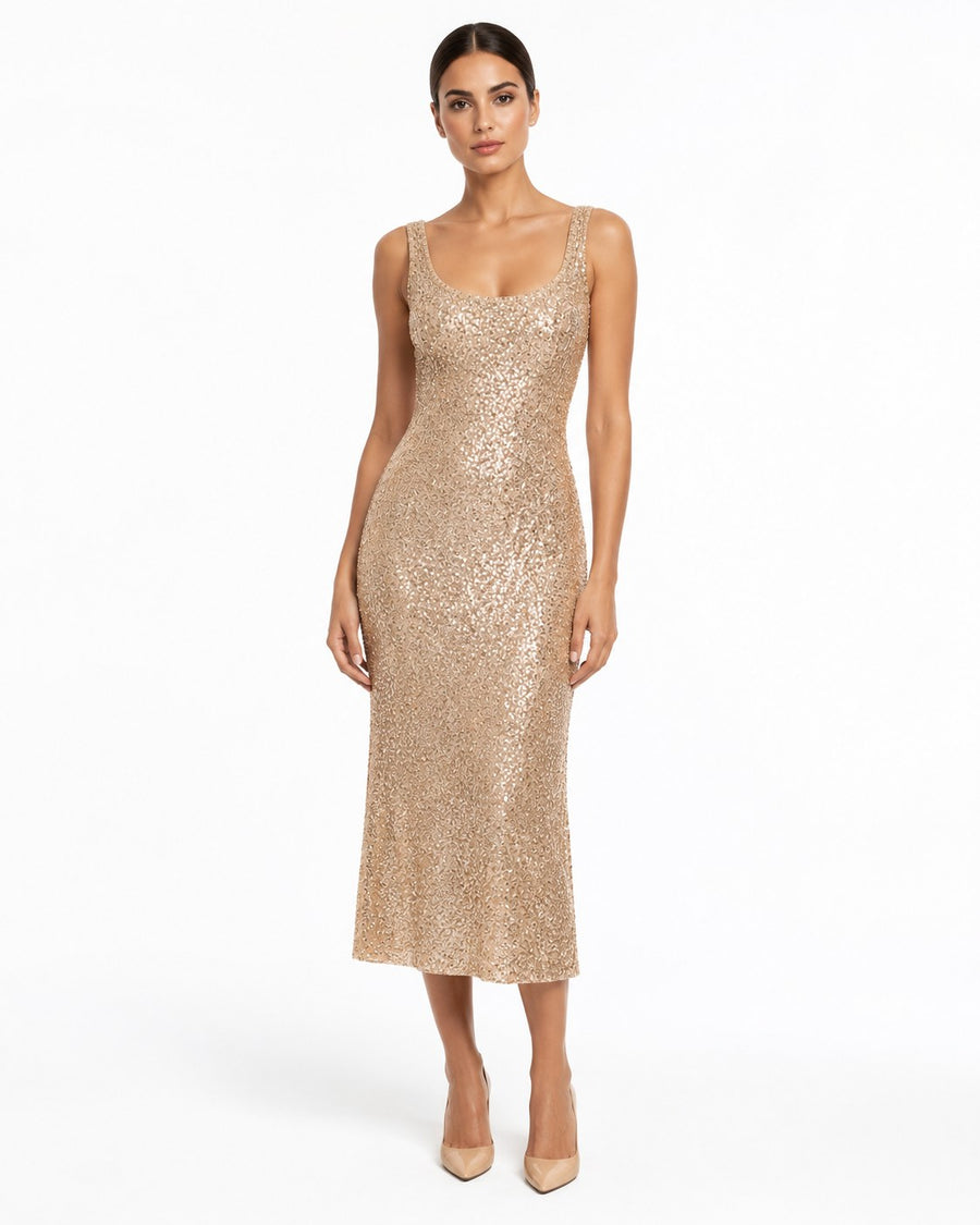 Solliès Sequin Midi Dress on model