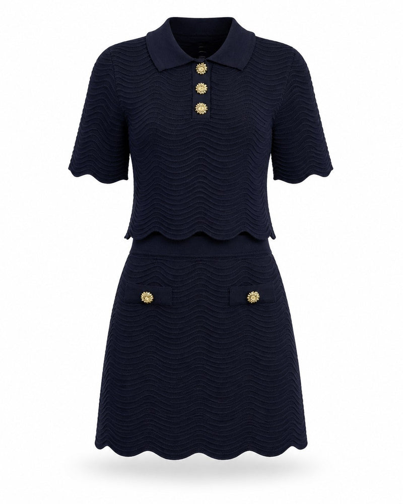 Ensemble en Maille Festonné Miramar