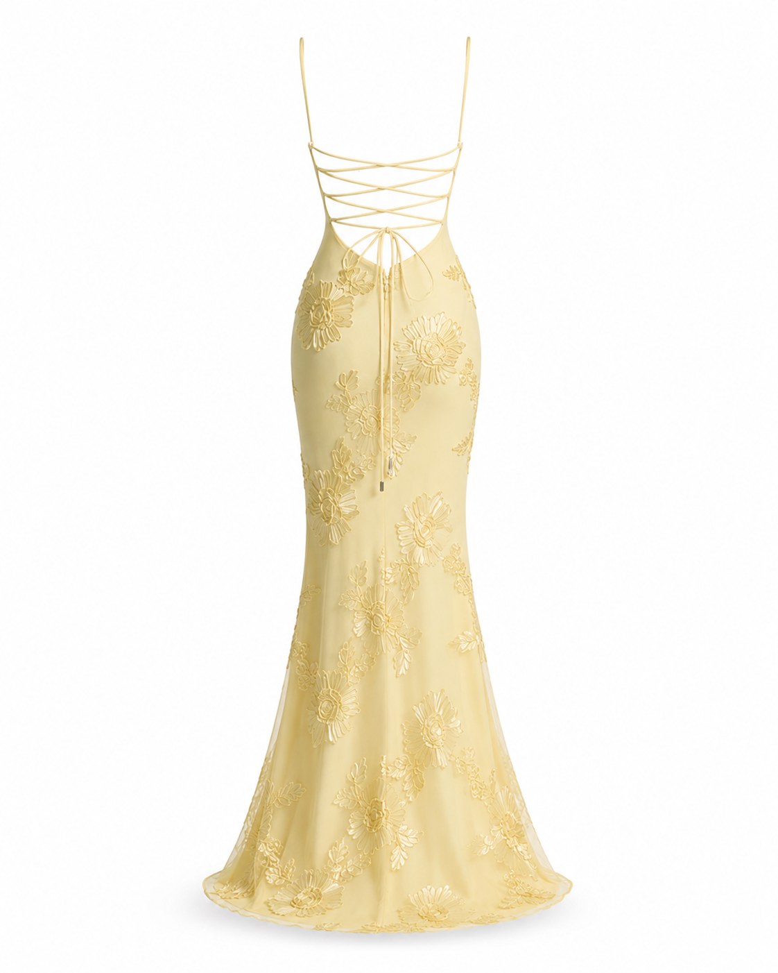 Brégançon Appliqué Gown