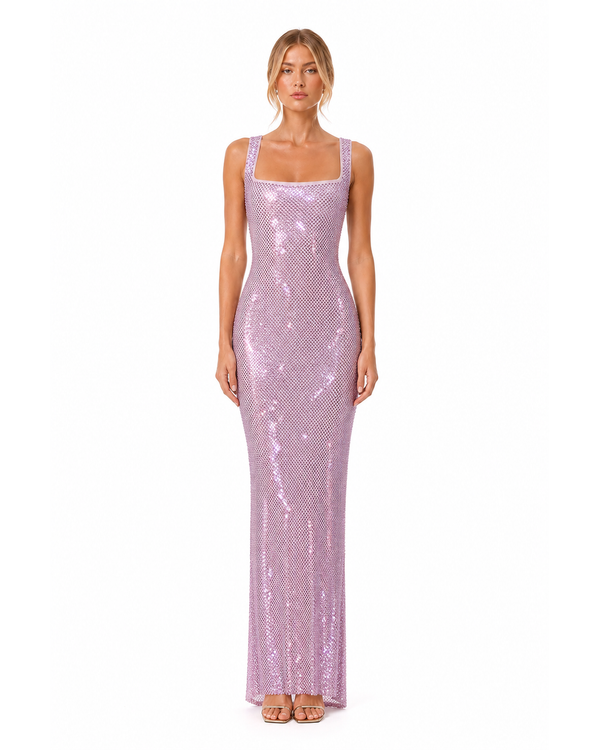 Théoule Crystal Gown on model