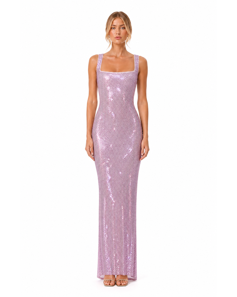 Théoule Crystal Gown on model