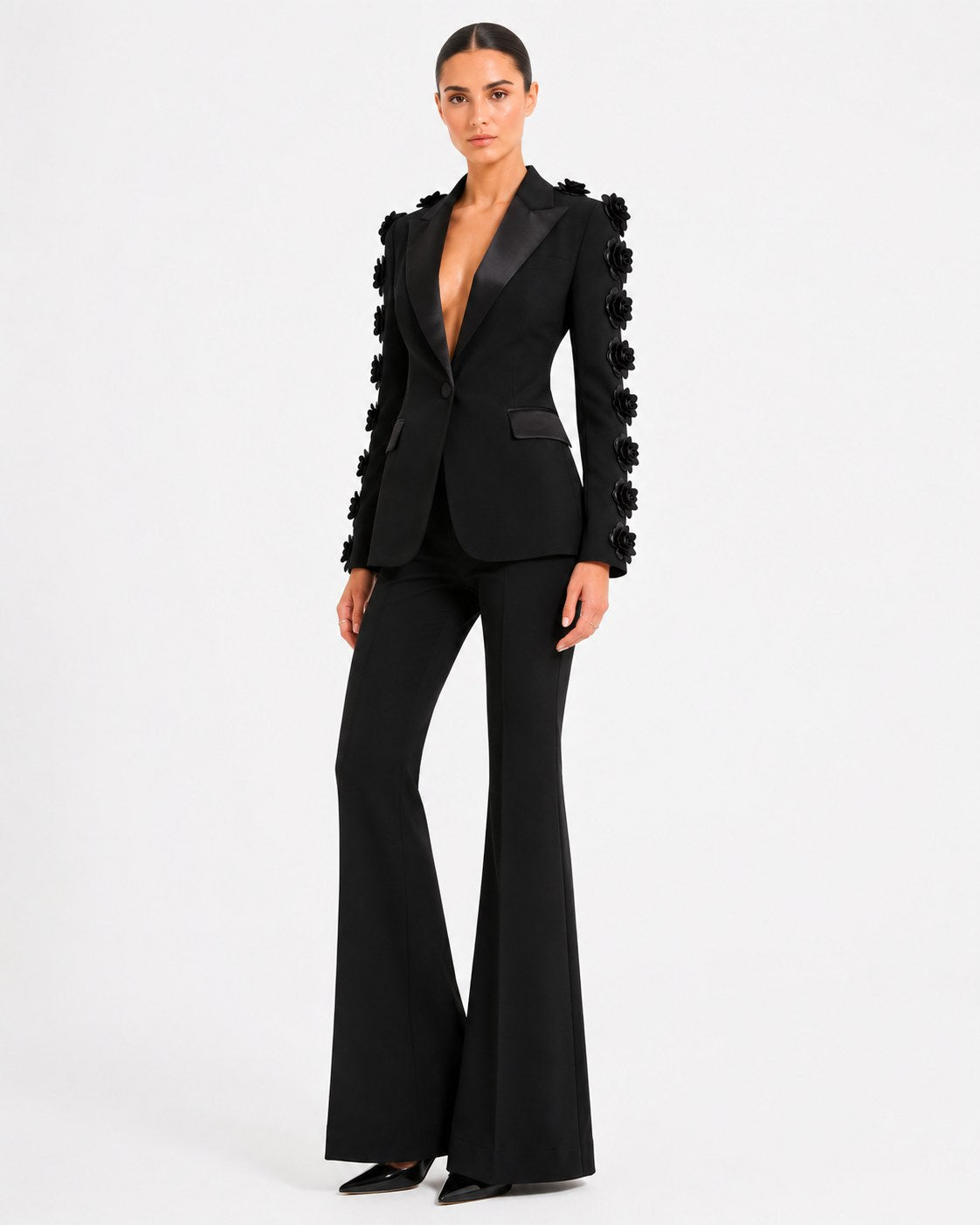 Traje con blazer Croisette de strass
