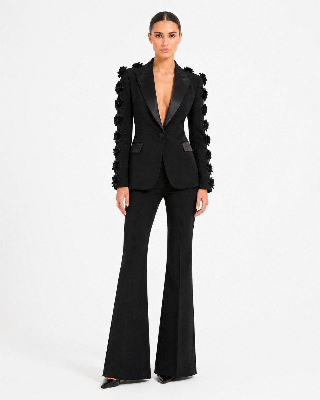 Traje con blazer Croisette de strass
