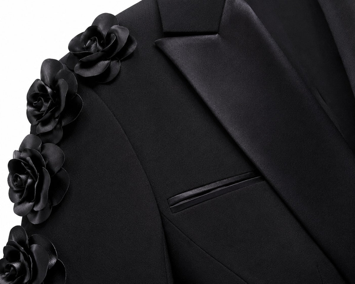 Traje con blazer Croisette de strass