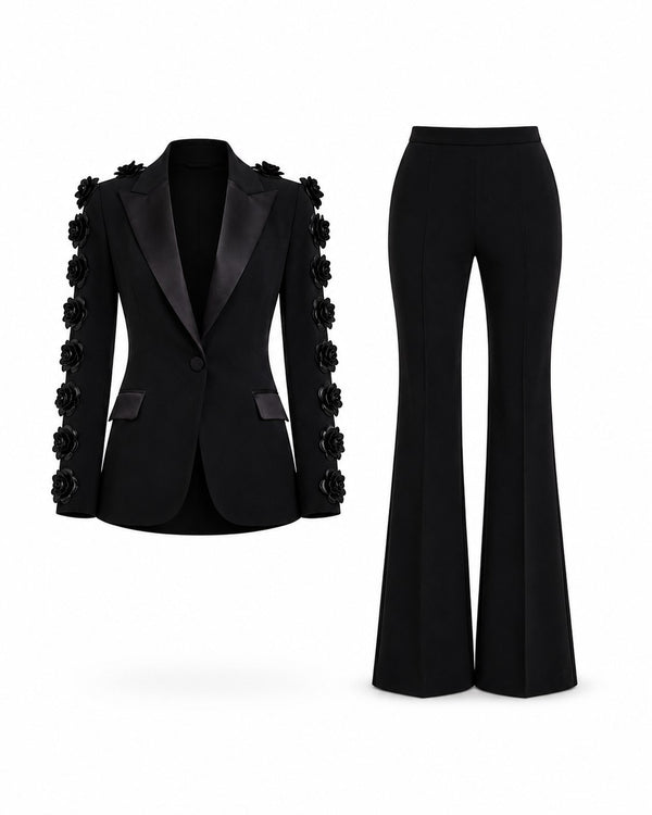 Croisette Rhinestone Blazer Suit