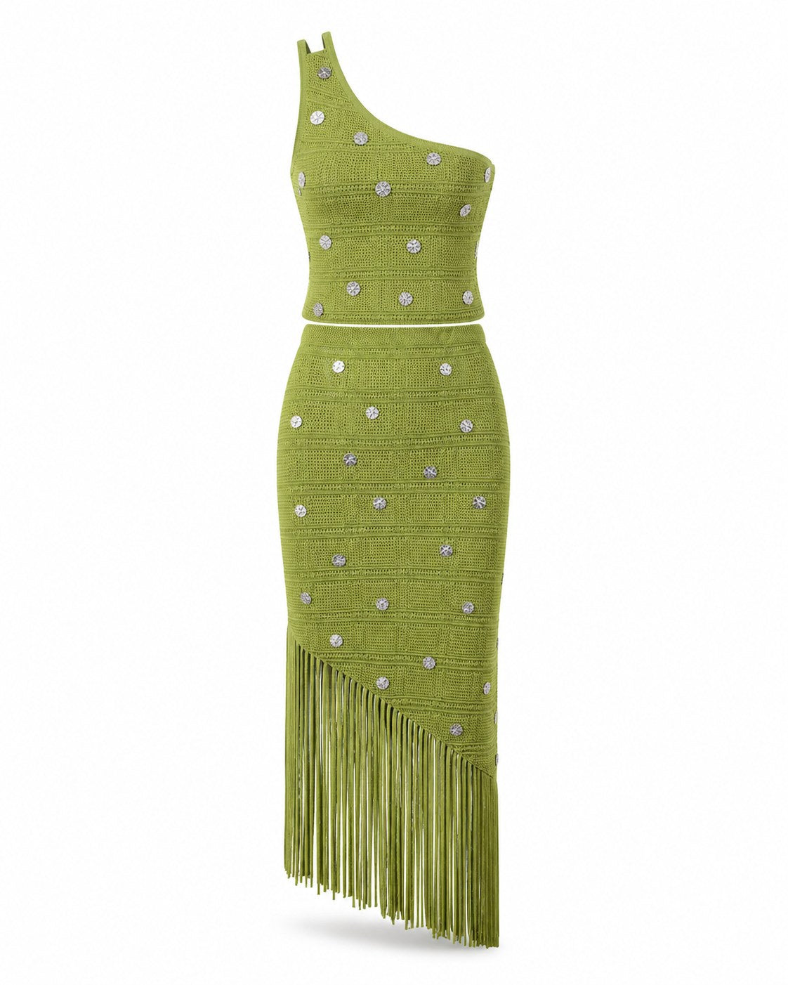 Tahiti Maxikleid mit Fransen