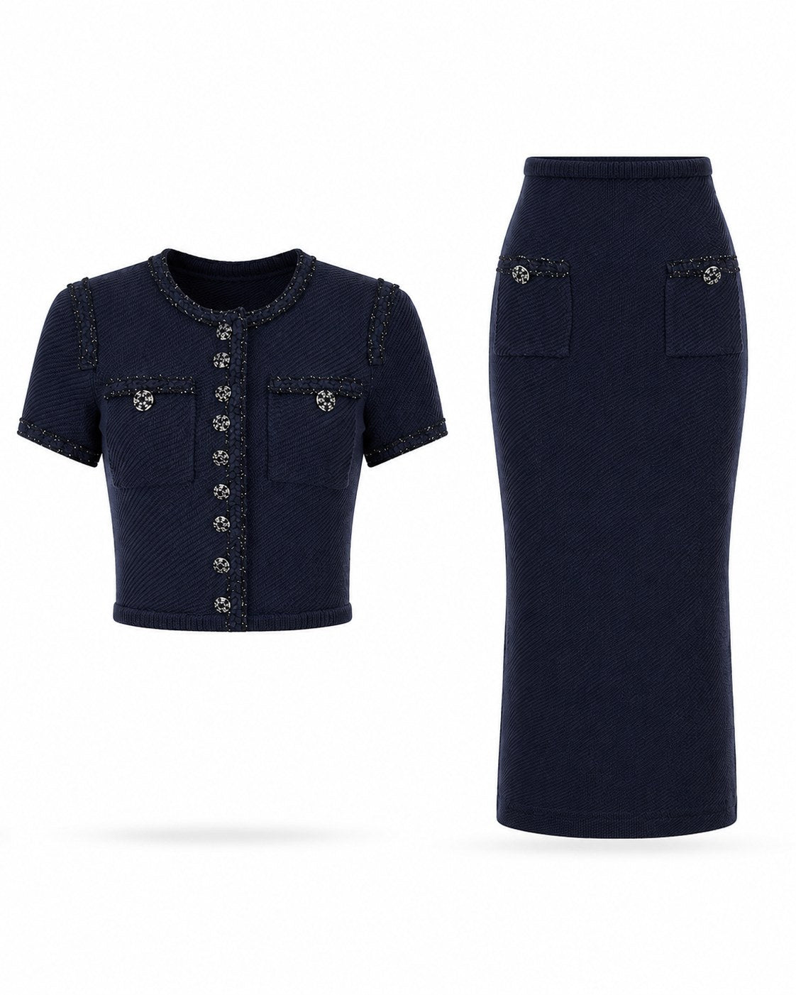 Grimaud Strickset in Marineblau