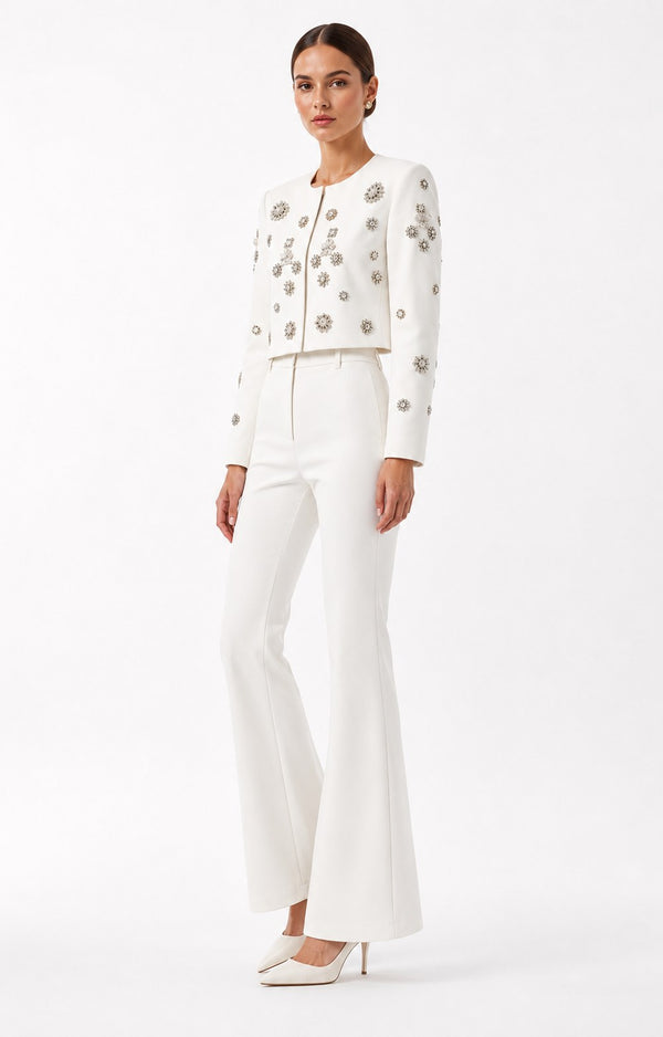 Salins Ivory Crystal Suit