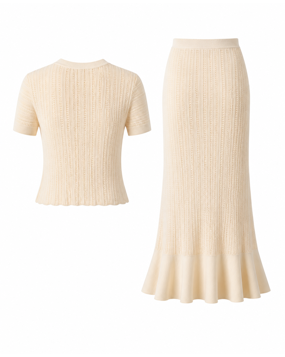 Sanary Cream Knit Set