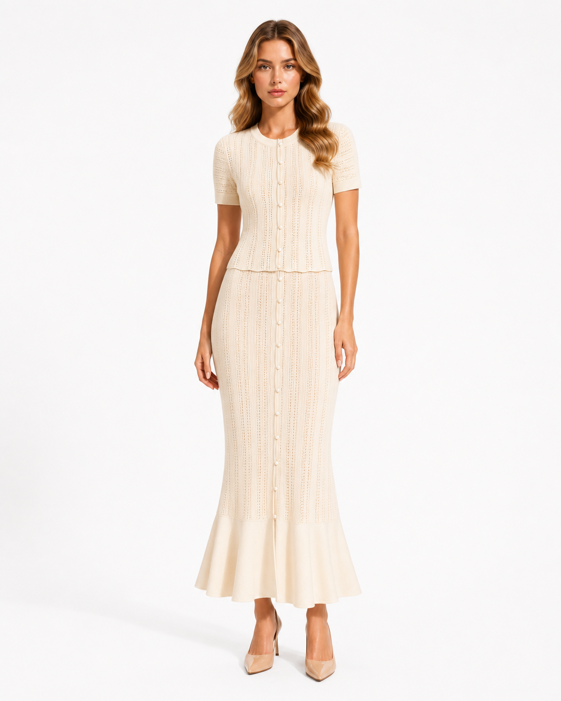 Sanary Cream Knit Set