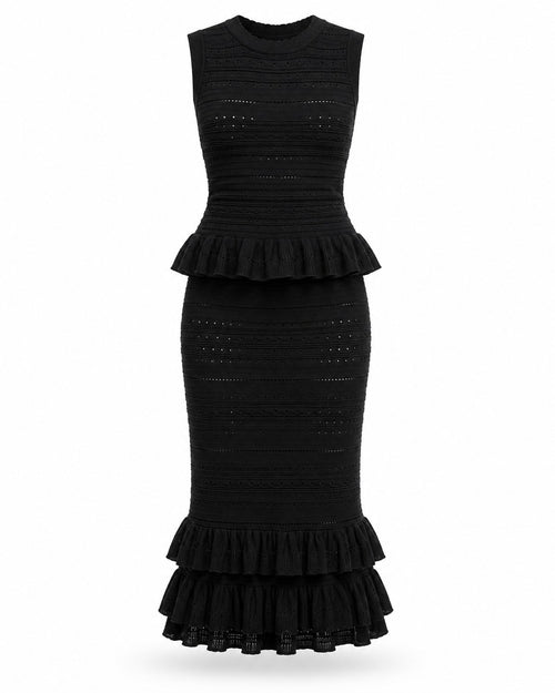 Anthéor Pointelle Midi Dress