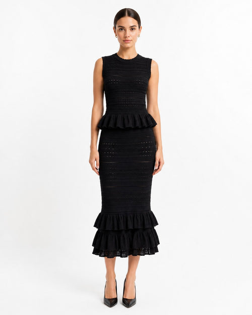 Anthéor Pointelle Midi Dress