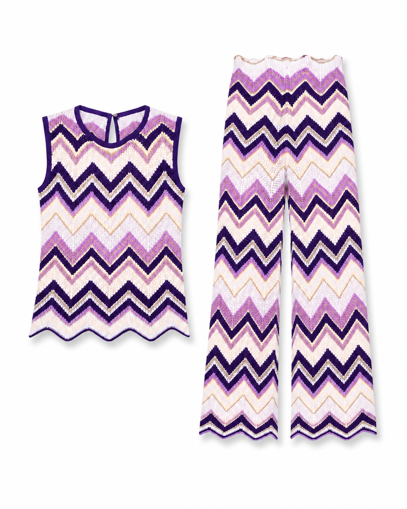 Grasse Chevron Knit Set