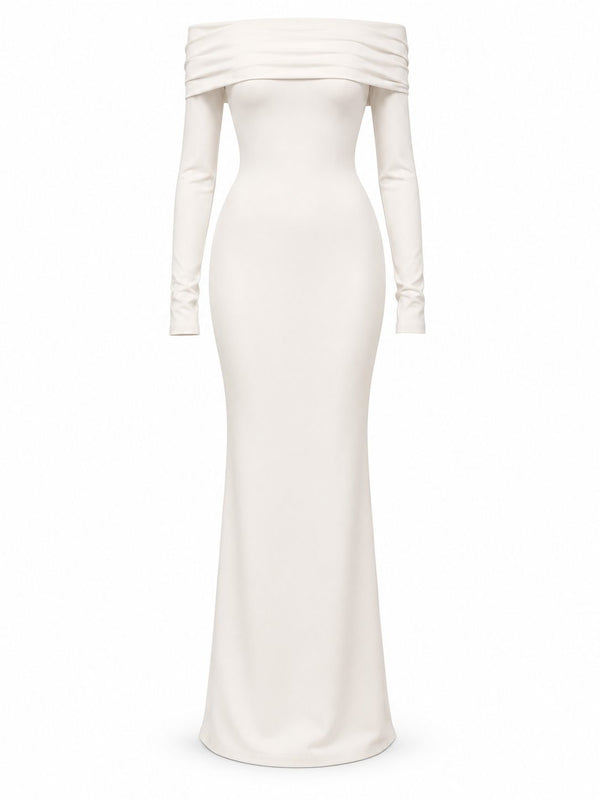 Bardot Off-Shoulder Gown