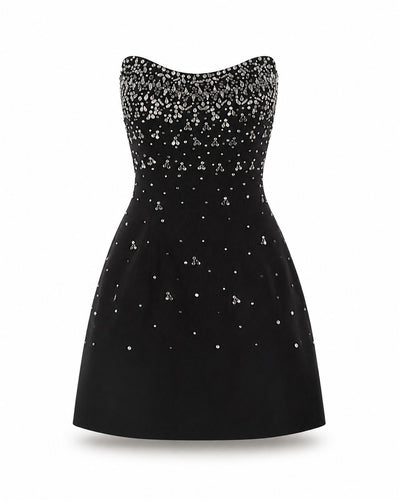 Robe courte Bargemon à cristaux