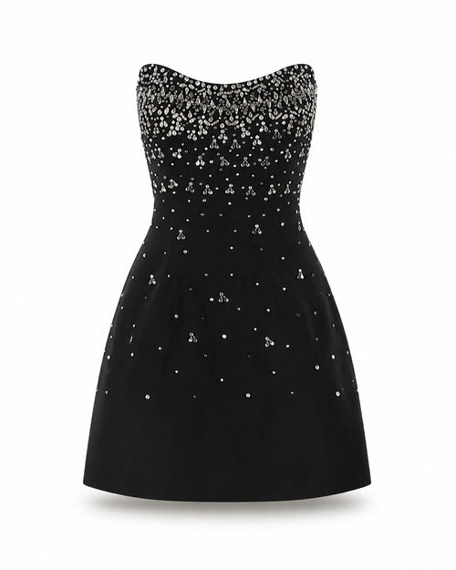 TROPÉZ Bargemon Crystal Mini Dress — front