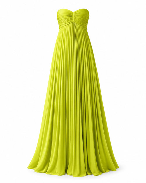 Bauduen Pleated Gown — TROPÉZ