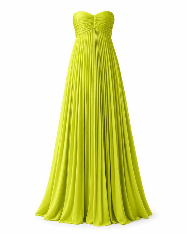 Bauduen Pleated Gown