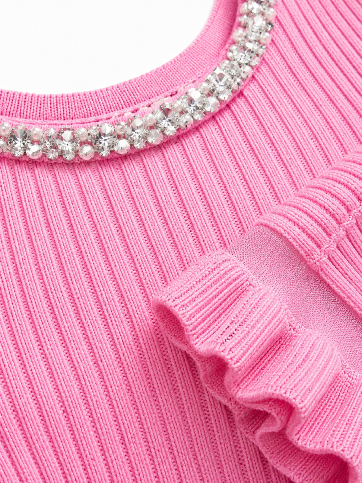 Bijou Ribbed Mini Dress