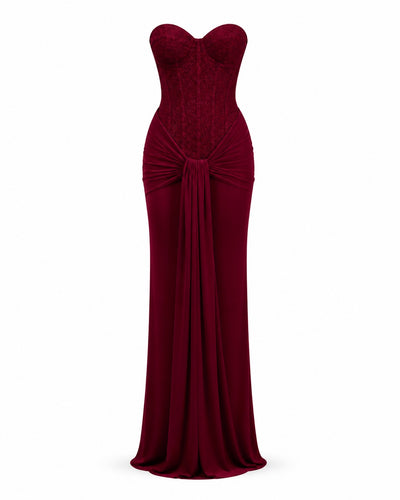 Opio Burgundy Gown