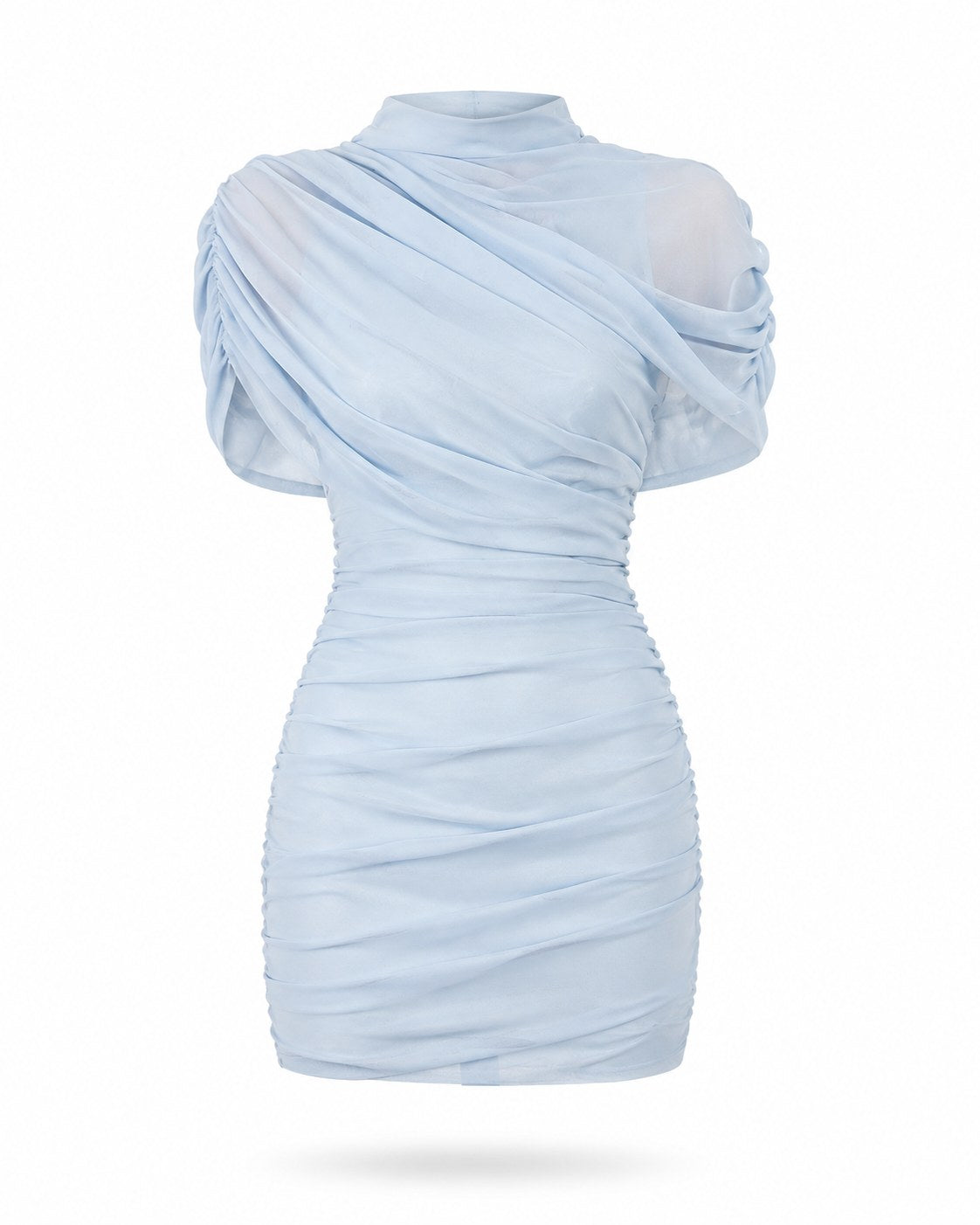 Robe courte drapée Cabris