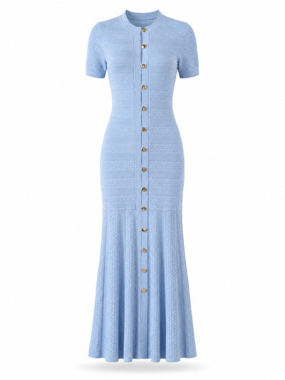 Abito Maxi Cap-Ferrat in Maglia