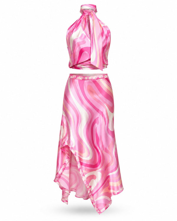Σετ Halter με Print Flamant