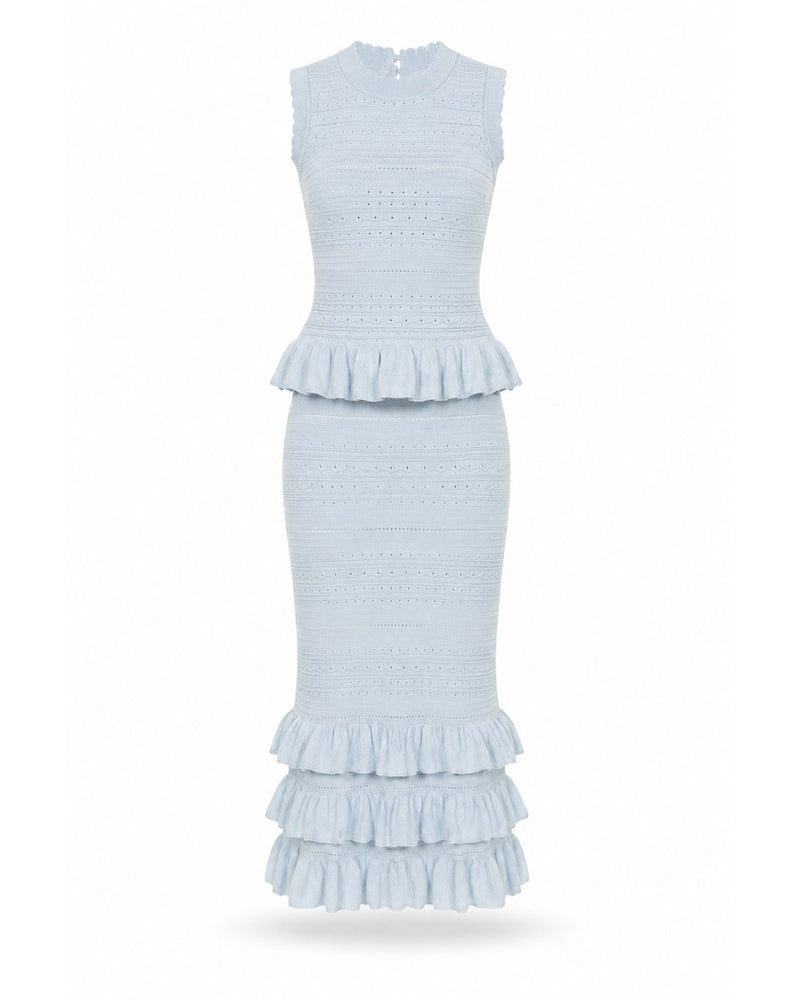 Ensemble en maille pointelle Lavandou
