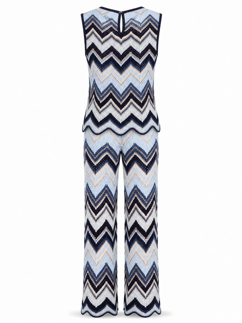 Mistral Chevron Knit Set on model