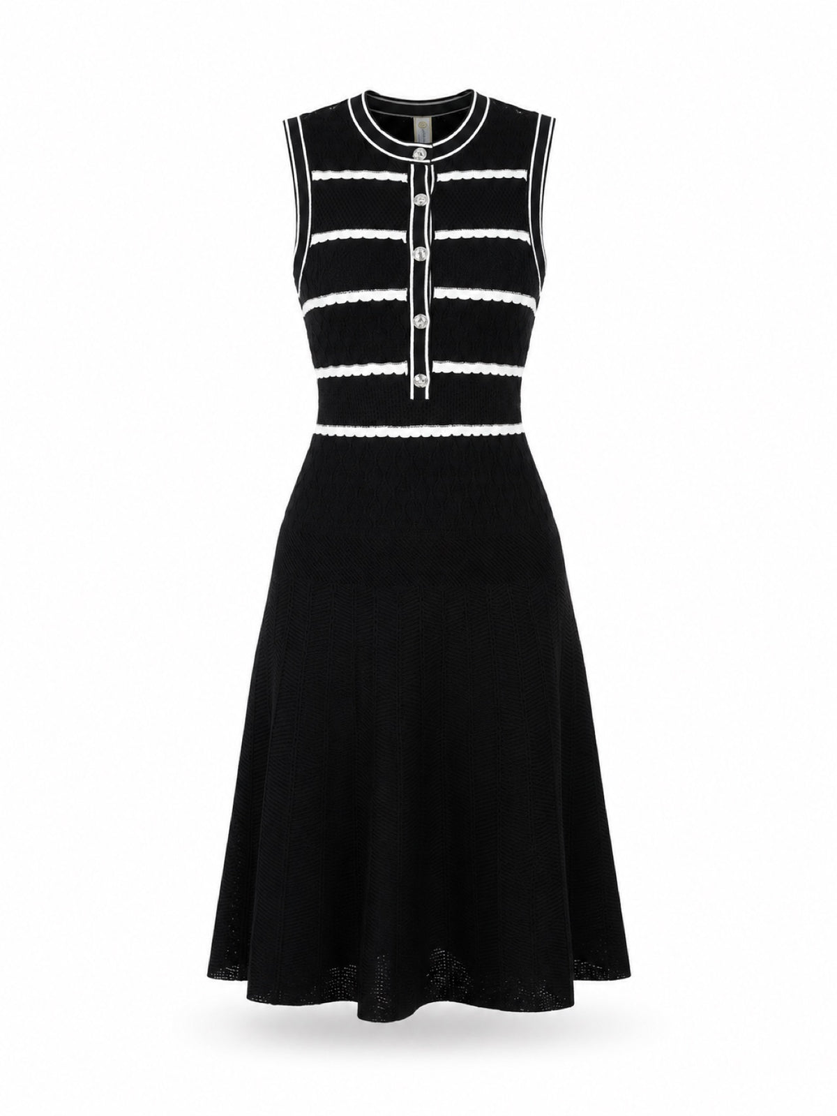 Monaco Striped Midi Dress