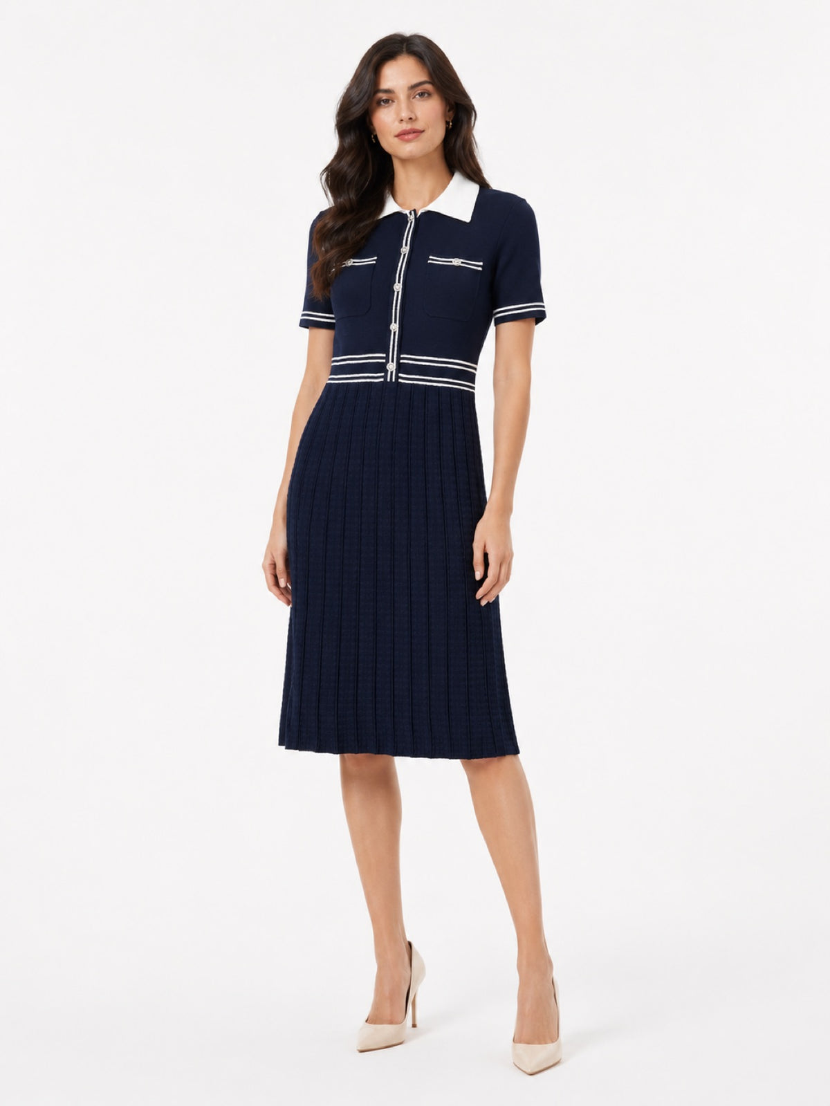 Nautique Polo Midi Dress