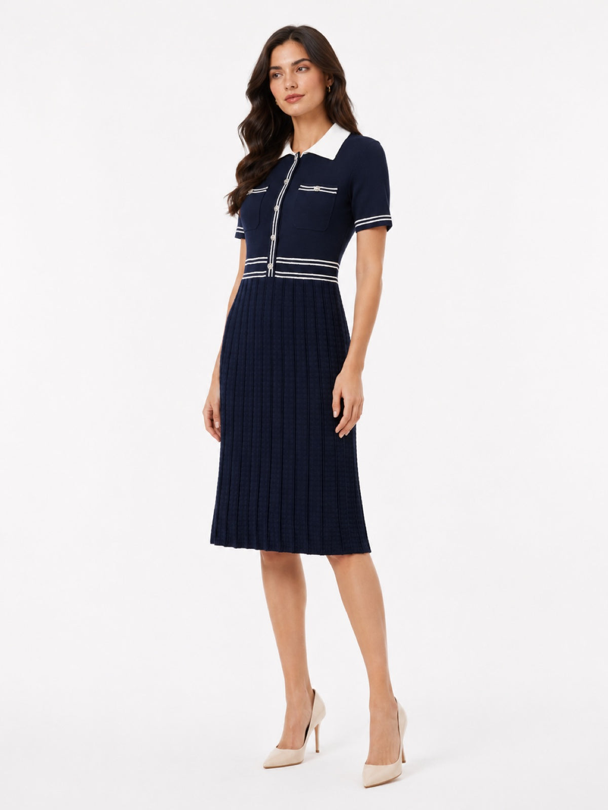 Nautique Polo Midi Dress