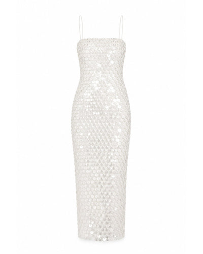 Robe midi à sequins Opio