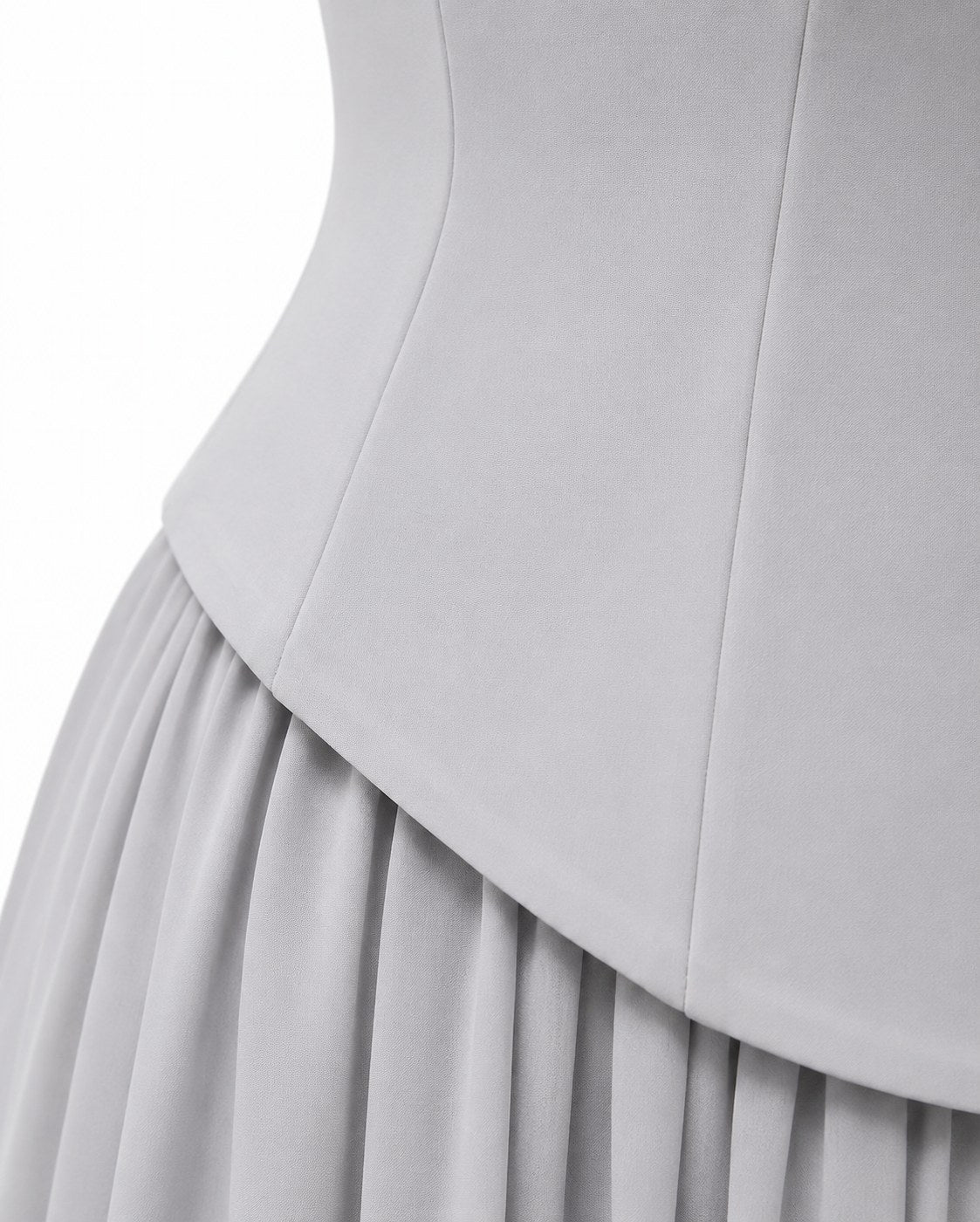 Plissee-Abendkleid Perle