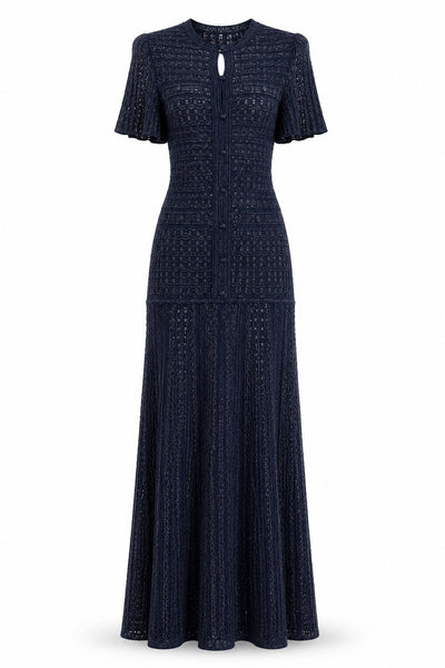 Abito Maxi Port-Cros con Bottoni