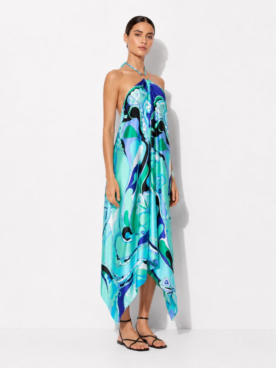 Portofino Scarf Halter Dress