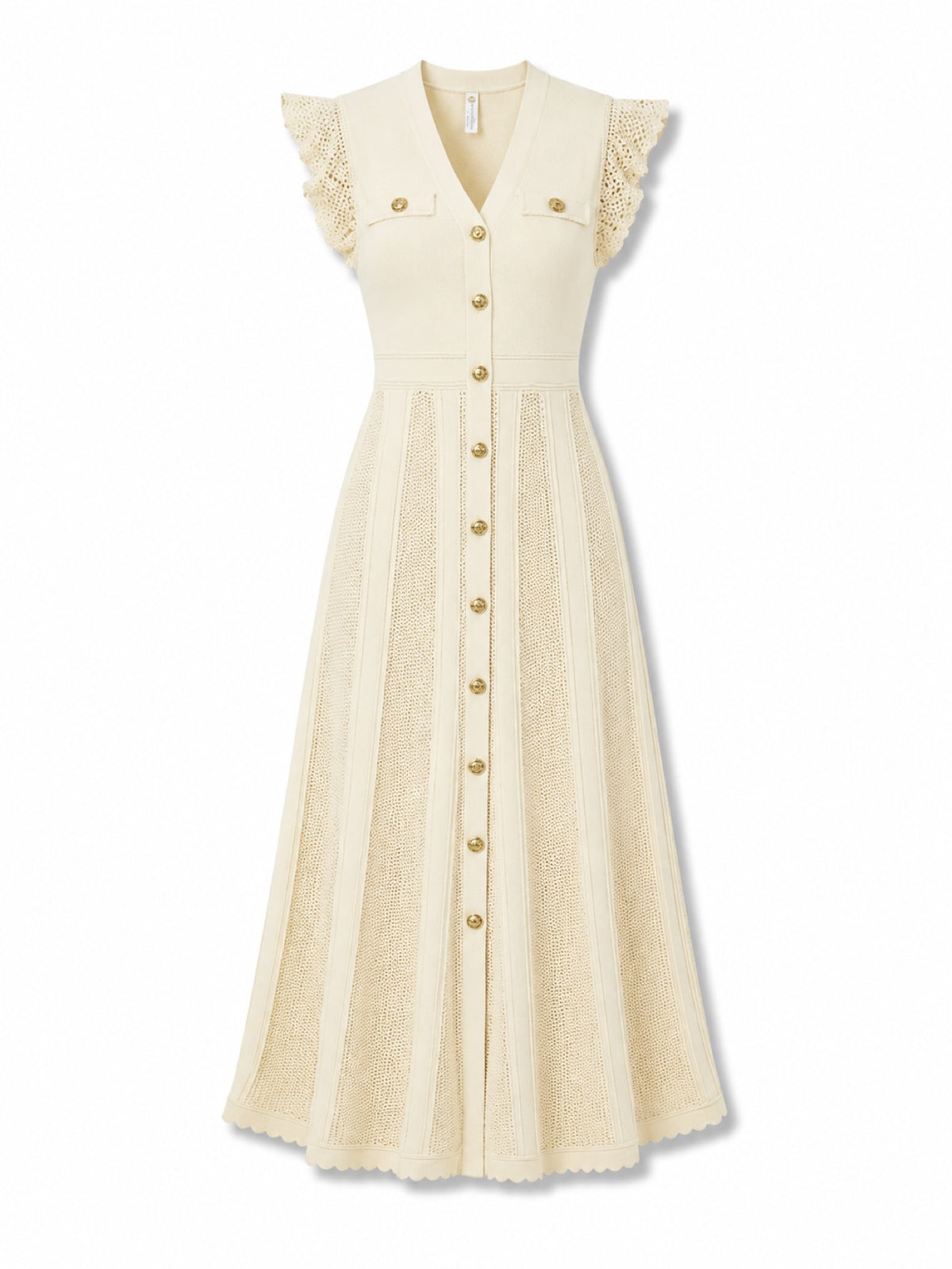 Provence Lace Midi Dress