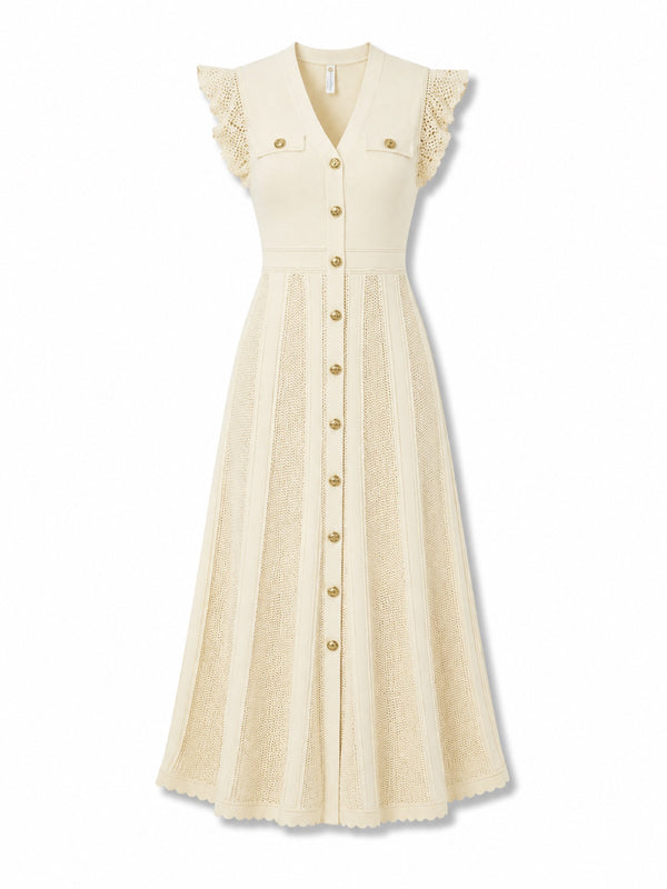 Provence Lace Midi Dress