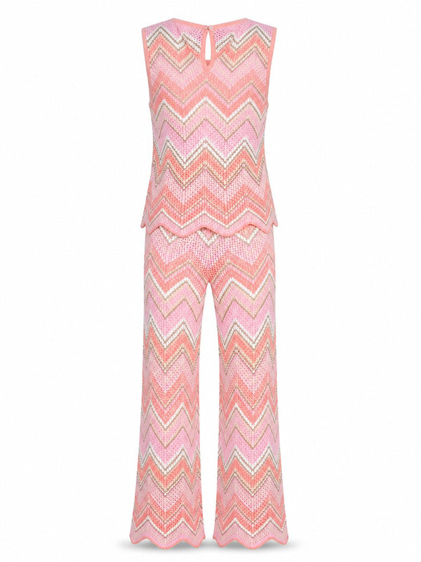 Ramatuelle Chevron Knit Set